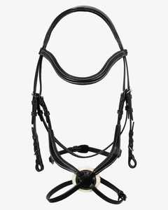 Couro de alta qualidade Jumping Figura 8 Bridle Fantasia Costurado Perfeito Quadrado Levantado Dupla Fivela Equestrianism Ocidental Cavalo - Product Image 4