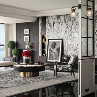 Ensemble de meubles de chambre d'hôtel moderne sur mesure Rela, service tout-en-un, avec tissu de haute qualité, robuste et durable, pour les hôtels 3 à 5 étoiles