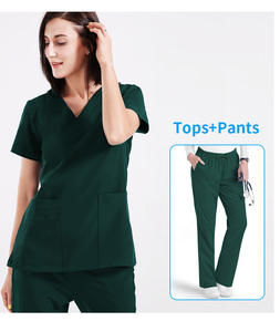Ensembles d'uniformes d'infirmière Scrubs d'hôpital pour Salon de pharmacie dentaire Personnel de jogging Personnel confortable Scrubs Tops - Product Image 5
