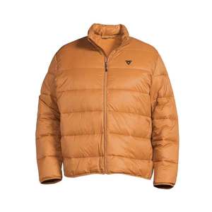 Nouveaux produits, veste matelassée personnalisée de couleur orange, col à fermeture éclair intégrale, deux poches latérales, veste matelassée de haute qualité - Product Image 1
