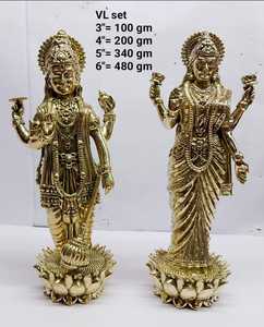 Thủ công truyền thống phong cách đồng bộ của Chúa tể <span class=keywords><strong>vishnu</strong></span> và nữ thần laxmi thủ công kim loại - Product Image 4