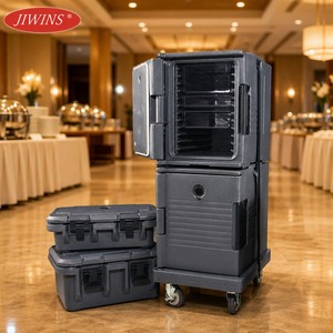 JIWINS - Contenedor Eléctrico Aislado para <span class=keywords><strong>Alimentos</strong></span>, Color Gris, Certificado por la NSF, Calentador de <span class=keywords><strong>Alimentos</strong></span>, Garantía de 1 Año, para Servicios de Catering, Hoteles y Restaurantes - Product Image 1