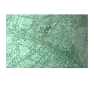 แผ่นหินอ่อนลายใบไม้สีเขียวแบบทันสมัยกระเบื้องปูพื้นห้องครัวขัดเงาธรรมชาติสำหรับโรงแรม - Product Image 4