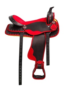 Selle Western Synthétique Mixte Selle Western de Haute Qualité avec Accessoires Assortis Produits de Course de Chevaux Anglais - Product Image 5