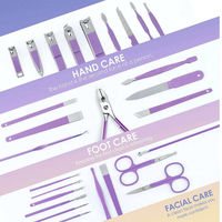 Prix Usine Professionnel Kit Manucure Pédicure Maison et Salon 5-en-1 Coupe-Ongles à Ressort Unique en Acier Inoxydable Léger Réutilisable