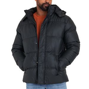 Chaqueta acolchada para hombre, chaqueta de invierno con logotipo personalizado y capucha, cortavientos para deportes al aire libre, ropa de calle, chaqueta acolchada - Product Image 1