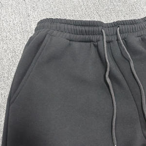 กางเกงวอร์มผ้าแคนวาสคุณภาพสูง น้ำหนักปานกลาง ทรงขากว้าง สไตล์ลำลอง สำหรับผู้ชายไซส์ใหญ่ ลุคสบายๆ แบบวินเทจ - Product Image 4