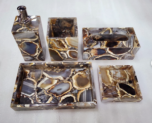 Ensemble de salle de bain en résine de qualité supérieure et au design unique pour lave-mains de salle de bain - Product Image 1