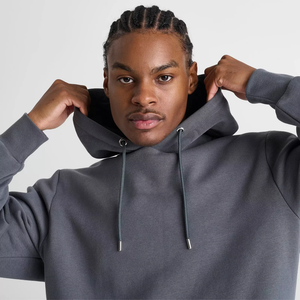 เสื้อฮู้ดสไตล์สตรีทพร้อมฮู้ดแบบสวมศีรษะทรงโอเวอร์ไซส์พร้อมฮู้ดดีไซน์คลาสสิกทรงสปอร์ตและใส่สบาย - Product Image 5