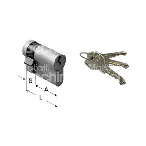 ครึ่งกระบอก C2000ปรับลูกเบี้ยวทองเหลืองชุบนิกเกิล - Product Image 1