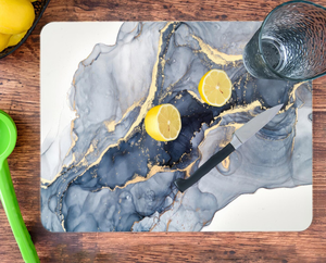 Tabla de Cortar de Mármol y Resina Hecha a Mano, Tabla de Cortar de Resina de Mármol Natural de Primera Calidad para Queso, Carne y Pan - Product Image 6