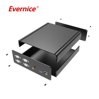 Boîtier de boîtier en aluminium anodisé d'usinage CNC Boîtiers d'instruments électroniques Boîtier PCB
