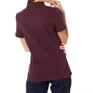 Camiseta Polo de Manga Corta de Alta Calidad para Mujer, Logotipo Personalizado, Bordado, Impresión, Camisetas de Algodón con Botones para Uniformes de Otoño - Product Image 3