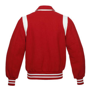 Chaqueta universitaria de algodón 100% transpirable de alta venta para hombres cómoda chaqueta universitaria de béisbol con diseño personalizado y logotipo - Product Image 4