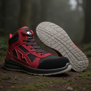 รองเท้าเซฟตี้ CLIFTON MID ไซส์ 42 สีดำ/แดง S3 SRC EN ISO 20345:2011 - Product Image 3