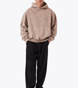 Sweat à capuche épais de haute qualité 100% sweat à capuche blanc en coton à séchage rapide vêtements de sport sweats à capuche de fitness élégants pour hommes - Product Image 5