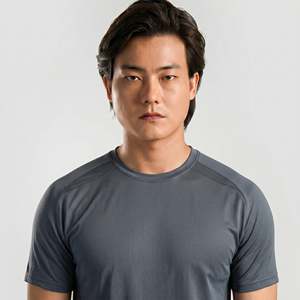 เสื้อยืดดีไซน์เนอร์ทรงเรกูลาร์ฟิตสีเทา ยี่ห้อ Repstate ผลิตจากผ้าถัก พร้อมลายพิมพ์ซิลค์สกรีนแบบเรียบ - Product Image 5