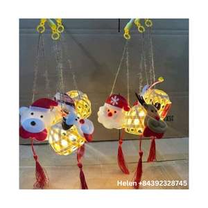 2025 LAMPE EN ROTIN EN BAMBOU AVEC BÂTON DE MANIPULATION pour MOON EVE FESTIVAL VIETNAM PRIX BAMBOU ROTIN MINI LAMPE MIGNON STYLE - Product Image 4