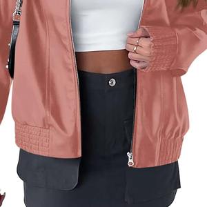 2025 nouveauté femmes veste en cuir Design Unique vêtements d'extérieur d'hiver coton remplissage imprimé fermeture éclair respirant - Product Image 6