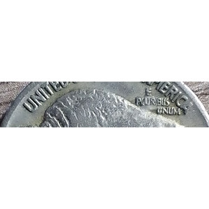 Pièce de monnaie vintage en nickel de buffle de 1920 avec plusieurs erreurs - Product Image 4