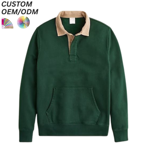 Sudadera de Algodón para Hombre, Bordada, Ecológica, Suave al Tacto, Informal, para Uso Diario, con Logotipo Personalizado, Compatible con OEM y ODM - Product Image 1