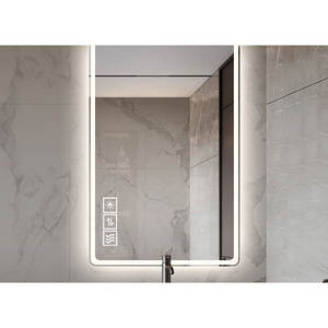 Espejo de Baño LED Rectangular de 48*32 Pulgadas con Interruptor Táctil, Material Plástico para Decoración de Hoteles - Product Image 3