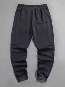 กางเกงวอร์มผู้ชายแฟชั่นใหม่ คุณภาพสูง สไตล์สตรีทแวร์ ผ้าฝ้ายฟลีซเนื้อนุ่ม สำหรับฤดูหนาว - Product Image 4