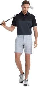 Chemises de performance Dry Fit pour hommes, décontractées, avec impression sur la poitrine, évacuation de l'humidité, teinture unie, logo personnalisé, respectueux de l'environnement, protection UV - Product Image 4