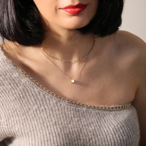 Collier design à breloques en forme de cube uni turc fait à la main en gros bijoux en argent sterling 925 - Product Image 4