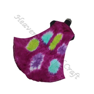 Rayonne personnalisée Tie Dye Sexy O cou soirée fête d'anniversaire robe cheville longueur Maxi pour les femmes et les filles - Product Image 3