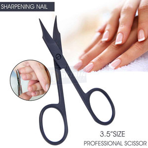 Ciseaux à cuticules russes Logo personnalisé Marque privée Ciseaux de manucure incurvés extra fins et extra pointus avec emballage personnalisé - Product Image 2