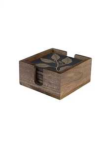 Posavasos redondos de madera y mármol, posavasos para tazas de té para uso en el hogar, Hotel, restaurante, precio al por mayor, hecho a mano en India Art Place - Product Image 5