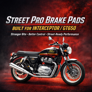 ผ้าเบรกเซรามิกกึ่งสำเร็จรูปสำหรับ Royal Enfield GT / Interceptor 650 Street Pro - ของใหม่ - Product Image 2