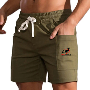 กางเกงขาสั้นแบบลำลองสำหรับผู้ชายทำจากวัสดุของคุณเอง - Product Image 2