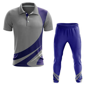 Último diseño 100% poliéster Cricket Jersey y pantalón Cricket uniforme precio barato Cricket uniforme - Product Image 5