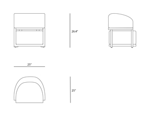 เก้าอี้เลานจ์ Enclave-เฟอร์นิเจอร์ห้องนั่งเล่น - Product Image 4