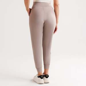 Women's Casual High <b>Waist</b> Power Pulse Bottoms XL Size Breathable Canvas Harem Pants with <b>Elastic</b> <b>Waist</b> Spring Wide-Leg <b>Trousers</b> - Product Image 3
