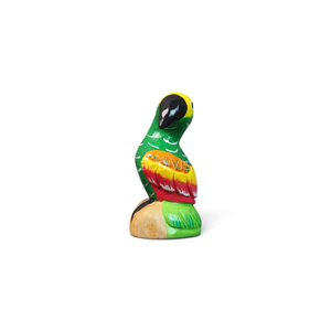 Handmade <b>Wood</b> Toucan Figurine <b>Carved</b> Art Sculpture with Colorful Details From Bali Budivis Brand for Home Decor Gift - Product Image 5