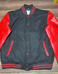 Chaqueta universitaria para hombre Manga de cuero genuino Mezcla de lana Letterman College Varsity Chaquetas al por mayor - Product Image 4