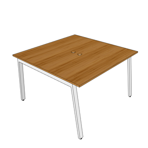 โต๊ะกลุ่มร่วมสมัย 2 ชิ้น รุ่น AtonBamboo ขนาด 120x120 ซม. ขาเหล็กประกอบสำเร็จ - Product Image 6