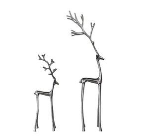 Ornement de table en métal élégant et moderne en forme de renne avec un design vertical pour la décoration de Noël à la maison, fait à la main - Product Image 6