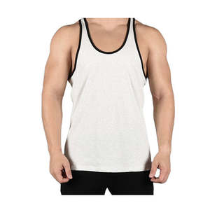 Camiseta sin Mangas Personalizada de Marca para Levantamiento de Pesas, Cuello Redondo, Secado Rápido, Talla Grande - Product Image 1