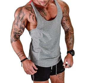 Camiseta sin Mangas Casual para Hombre, Camiseta con Estampado 3D por Sublimación, Camiseta sin Mangas Ajustada de Jersey para Hombre - Product Image 4