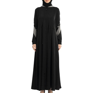 Venta caliente al por mayor EID islámico modesto Dubai Abaya suelto musulmán mujeres vestido Casual Sudadera con capucha Abaya vestido - Product Image 6