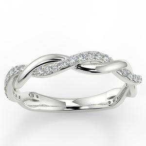 Anillo de diamante cultivado en laboratorio redondo IGI, anillo de diamante creado en laboratorio de oro blanco de 14 quilates para boda y anillo o banda de compromiso - Product Image 3