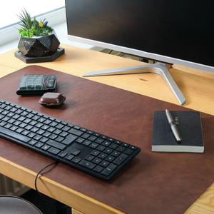 แผ่นหนังแท้หรูหราทนทานสำหรับ LDM-0171โต๊ะเขียนหนังสือทำมือป้องกันกลิ่นไม่ลื่น - Product Image 1