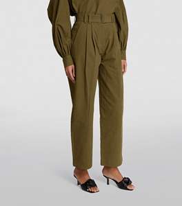 กางเกงคาร์โก้ขายาวผ้าคอตตอนสำหรับทุกเพศวัสดุกันน้ำสำหรับฤดูหนาวกางเกงคาร์โก้100% สีทึบสีกากีออกแบบได้ตามต้องการ - Product Image 5