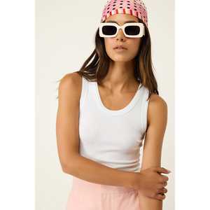 Robe sans manches côtelée - Product Image 1