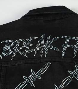 Chaquetas Vaqueras de Lona Personalizadas para Hombre, de Alta Calidad, Secado Rápido, Transpirables, con Logotipo Frontal, para Venta en Línea - Product Image 4