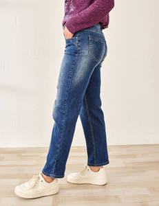 Venta al por mayor de pantalones de mezclilla Slim skinny fit para mujer de estilo vintage de alta calidad por encargo con estilo recién llegados ropa - Product Image 3